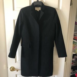 RALPH LAUREN Black Wool Car Coat - Sz: M